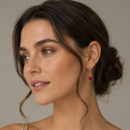 Gold Plated CZ Earrings