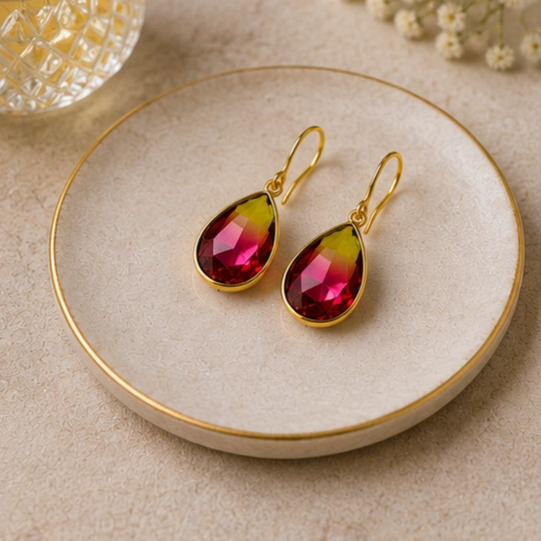Gold Plated CZ Earrings