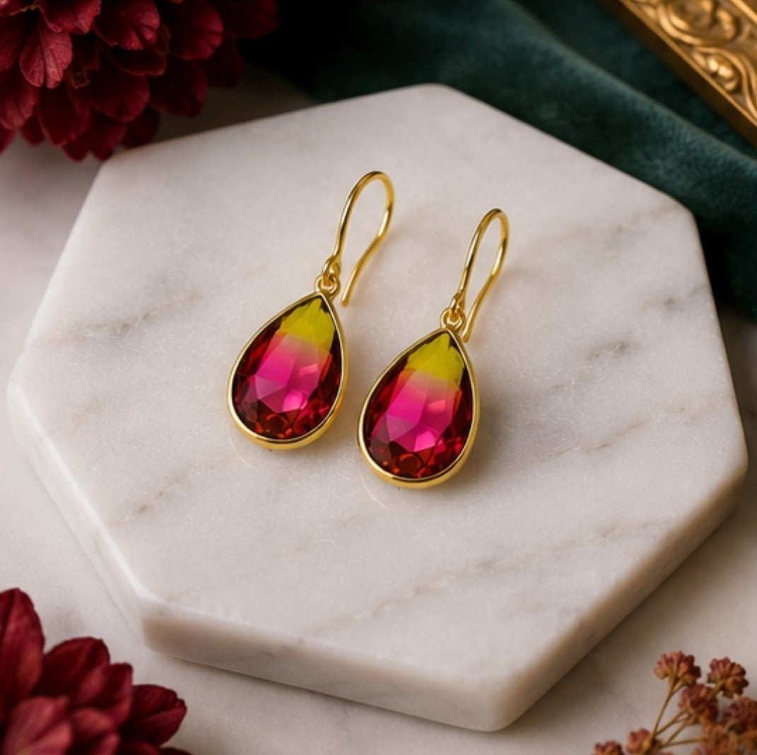 Gold Plated CZ Earrings