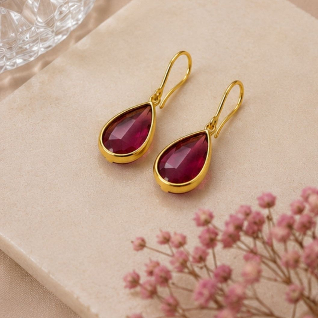 Gold Plated CZ Earrings