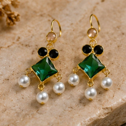 Gold Plated CZ Earrings
