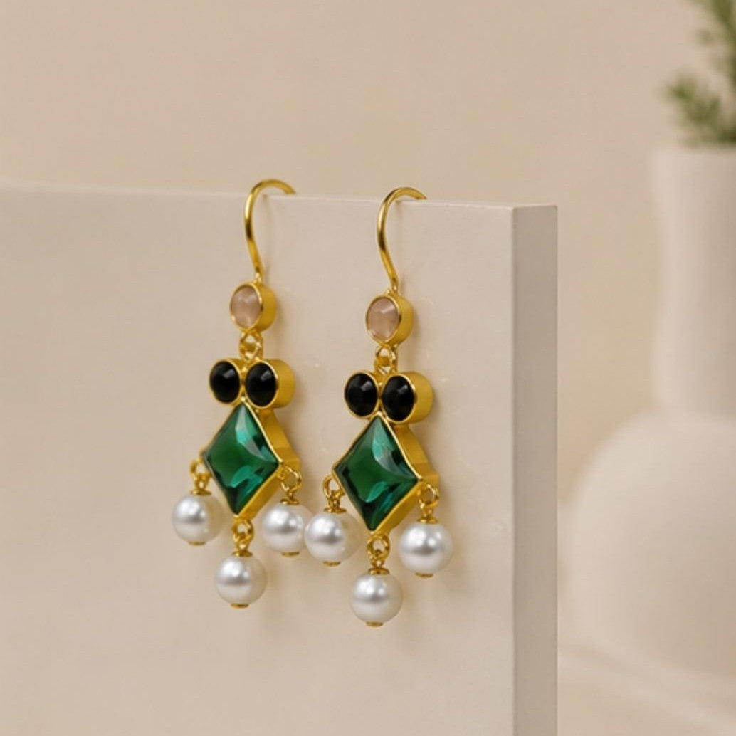 Gold Plated CZ Earrings