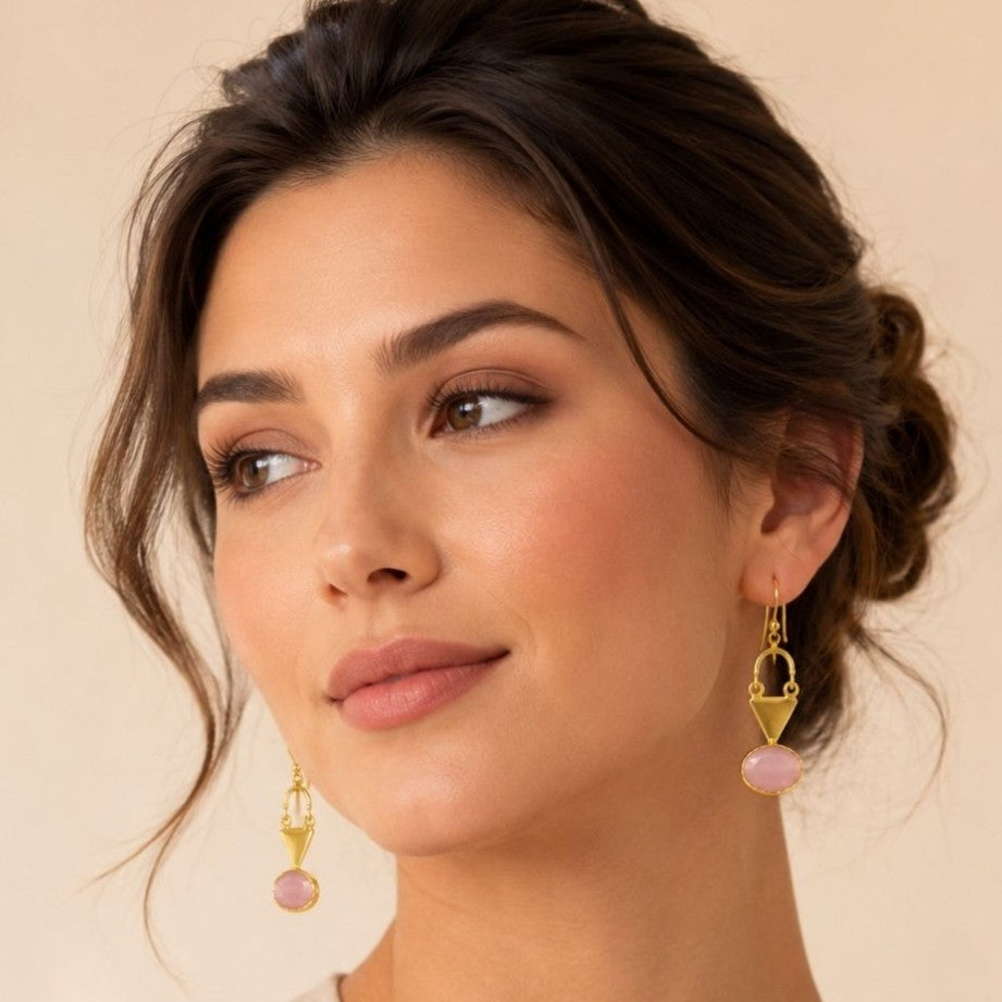Gold Plated CZ Earrings