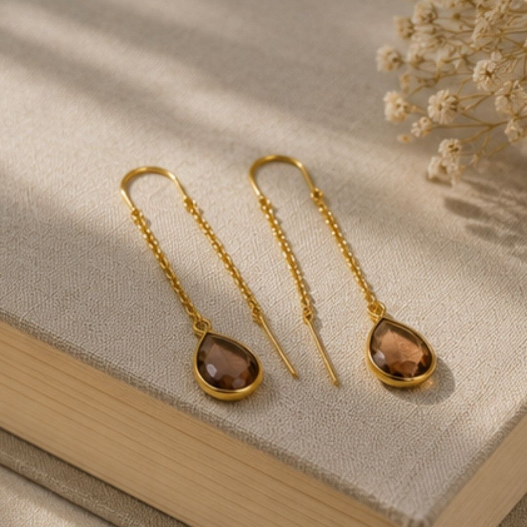 Gold Plated CZ Earrings