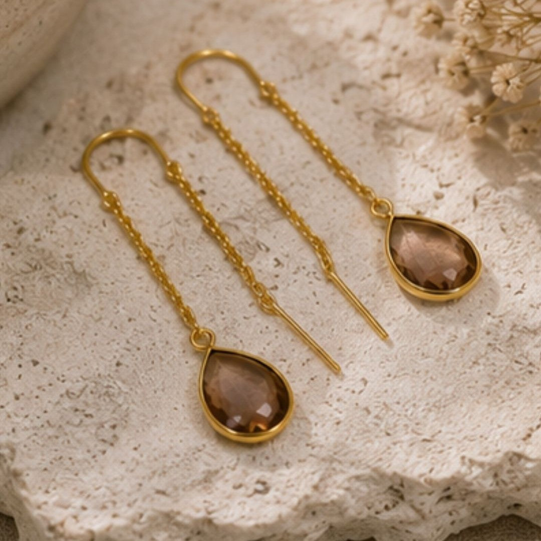Gold Plated CZ Earrings