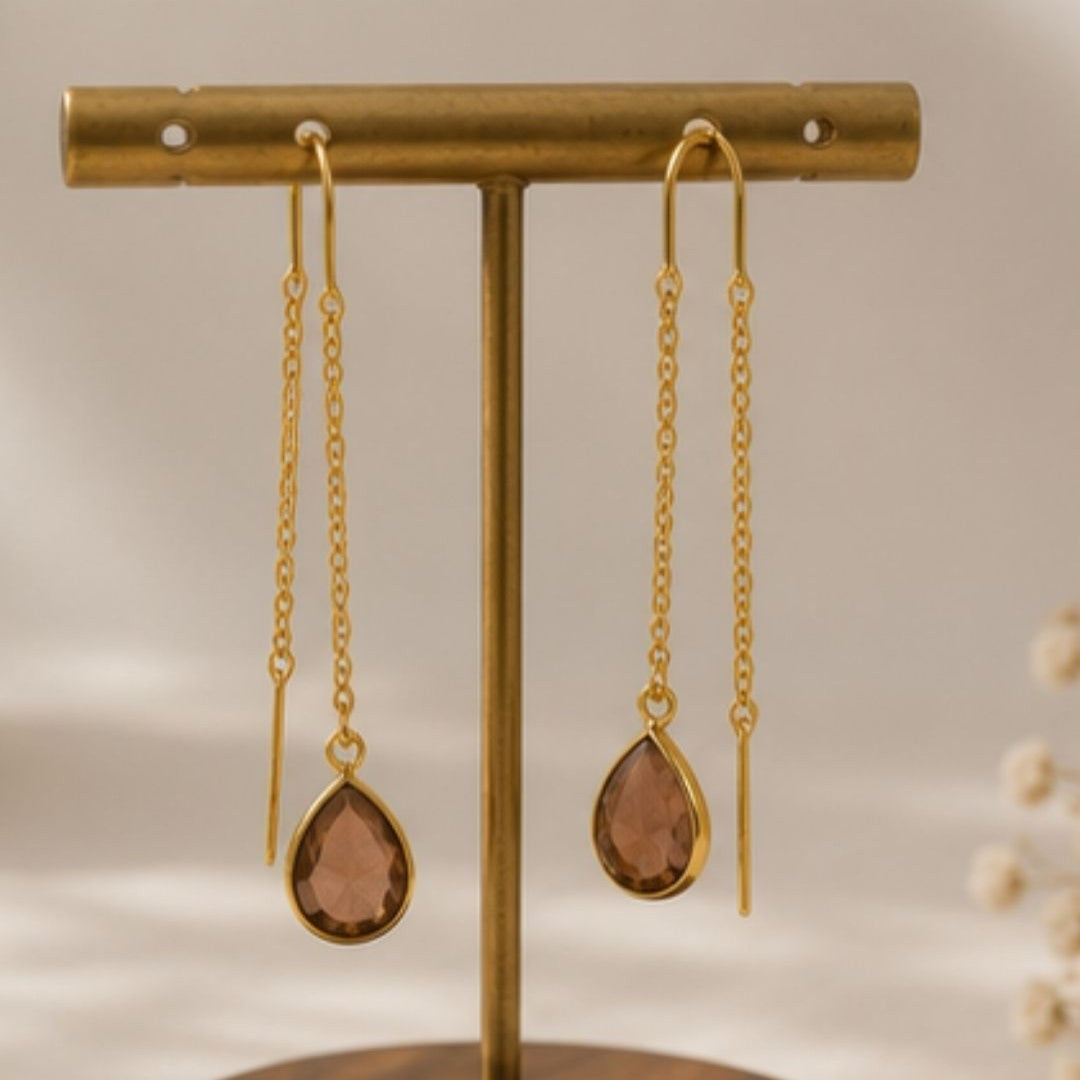 Gold Plated CZ Earrings