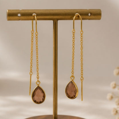 Gold Plated CZ Earrings