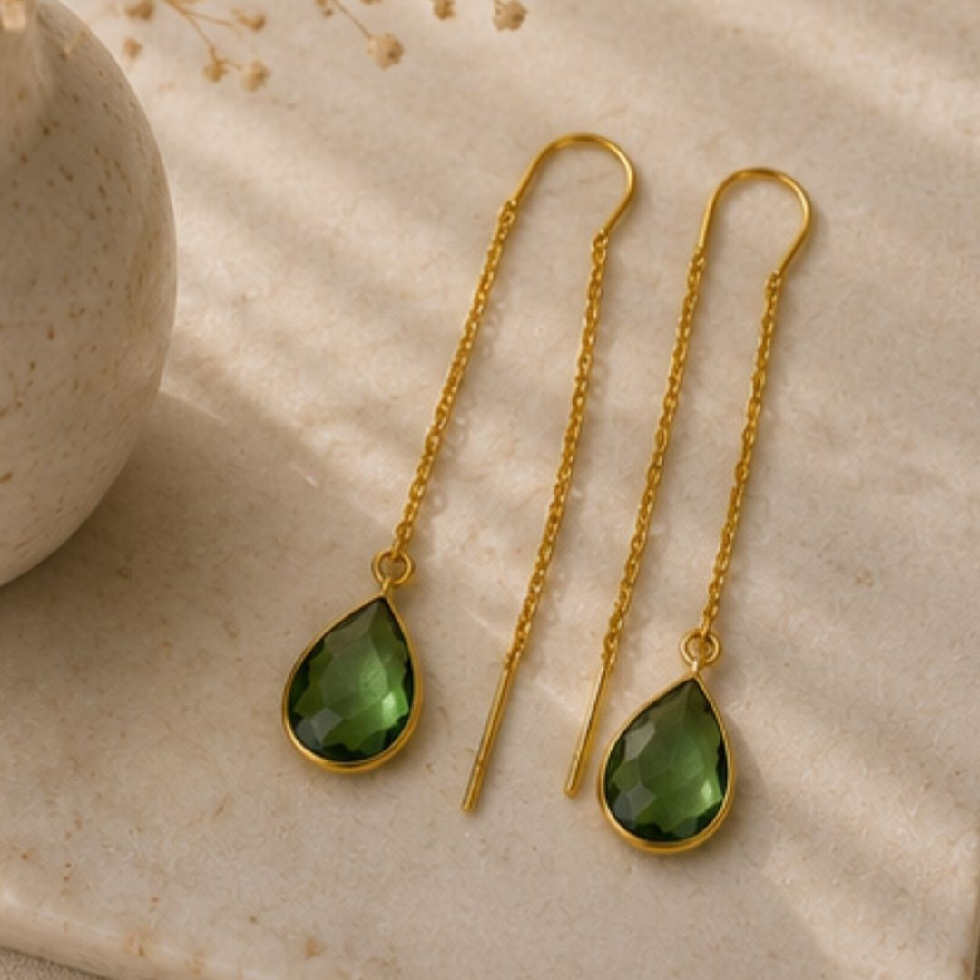 Gold Plated CZ Earrings