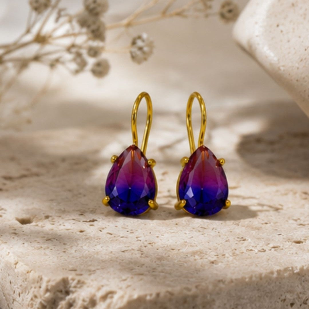 Gold Plated CZ Earrings