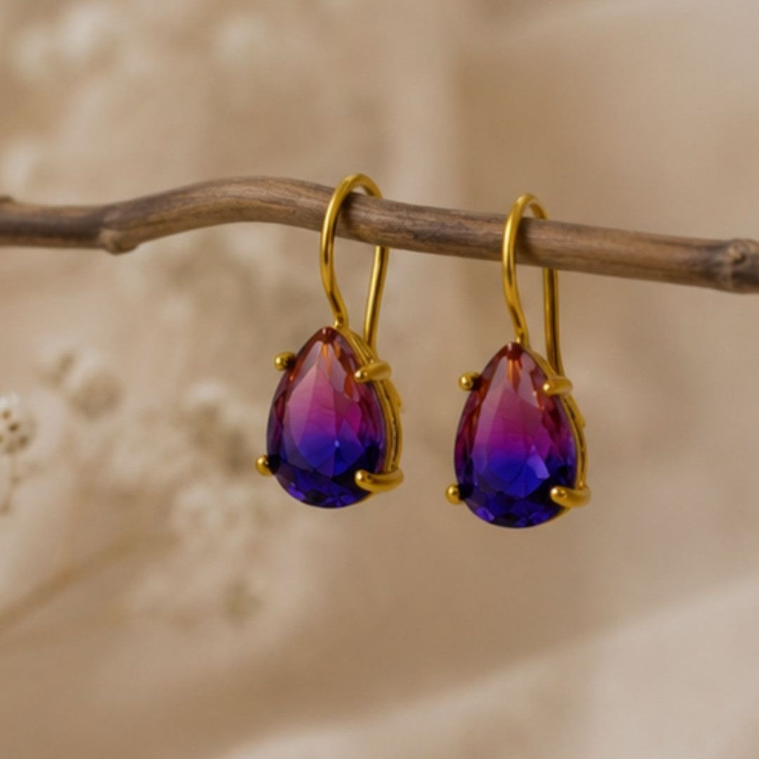 Gold Plated CZ Earrings
