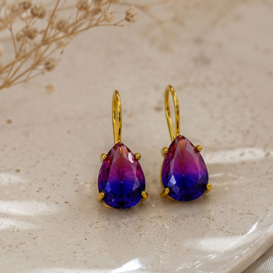 Gold Plated CZ Earrings