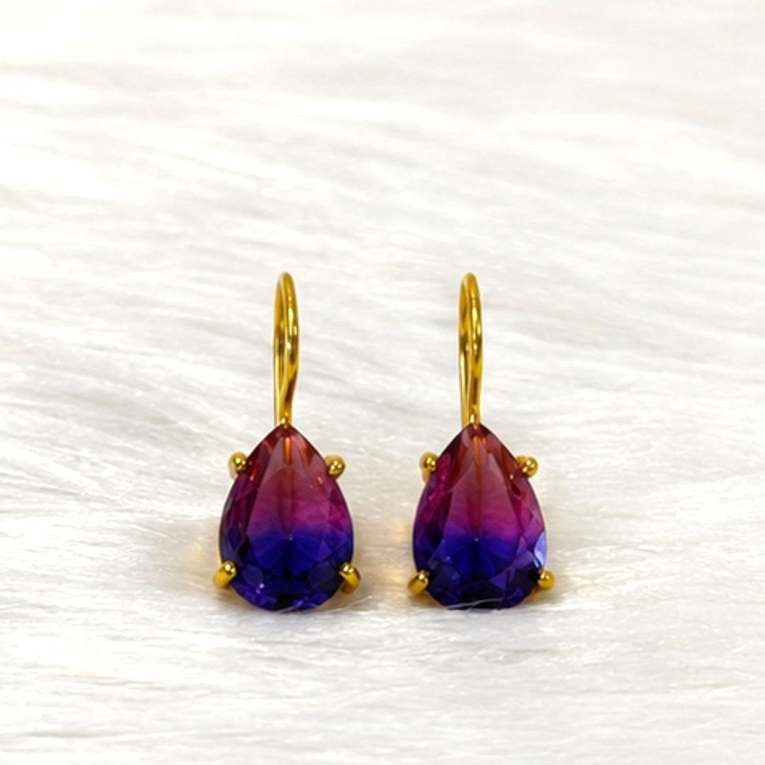 Gold Plated CZ Earrings