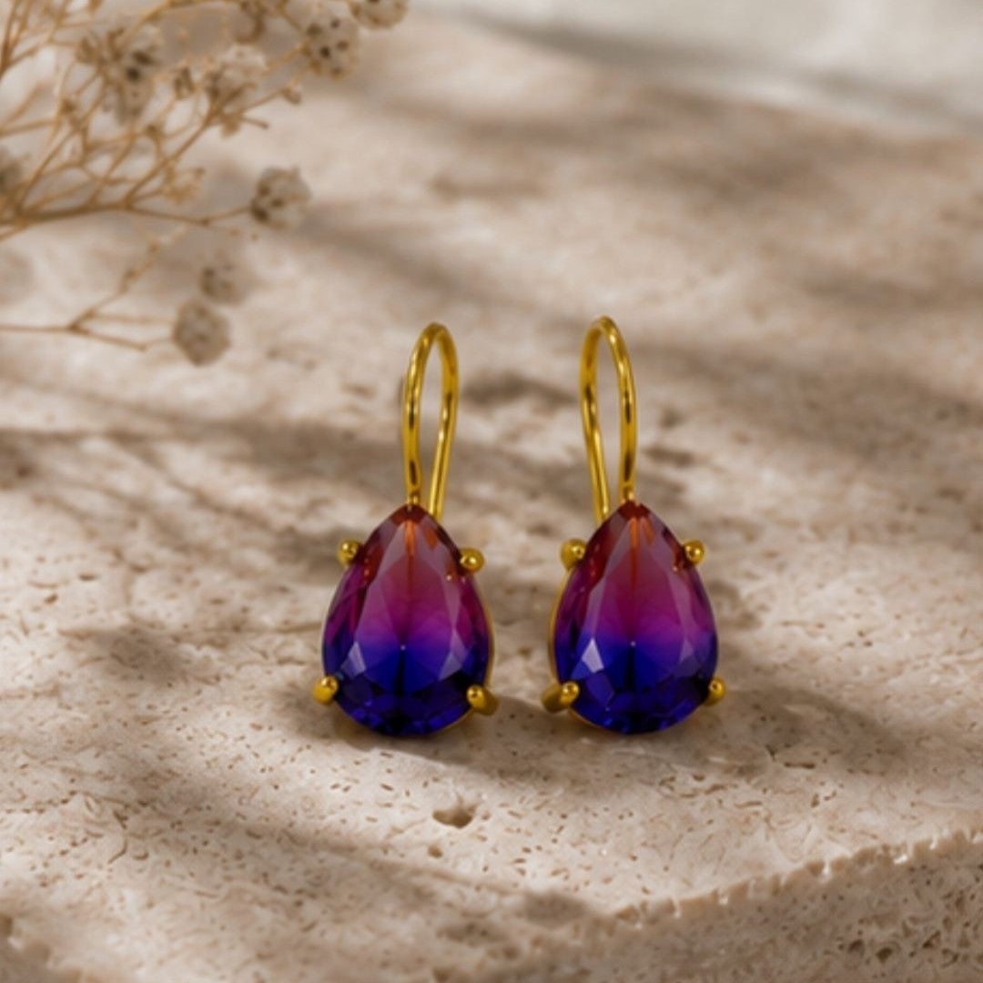 Gold Plated CZ Earrings
