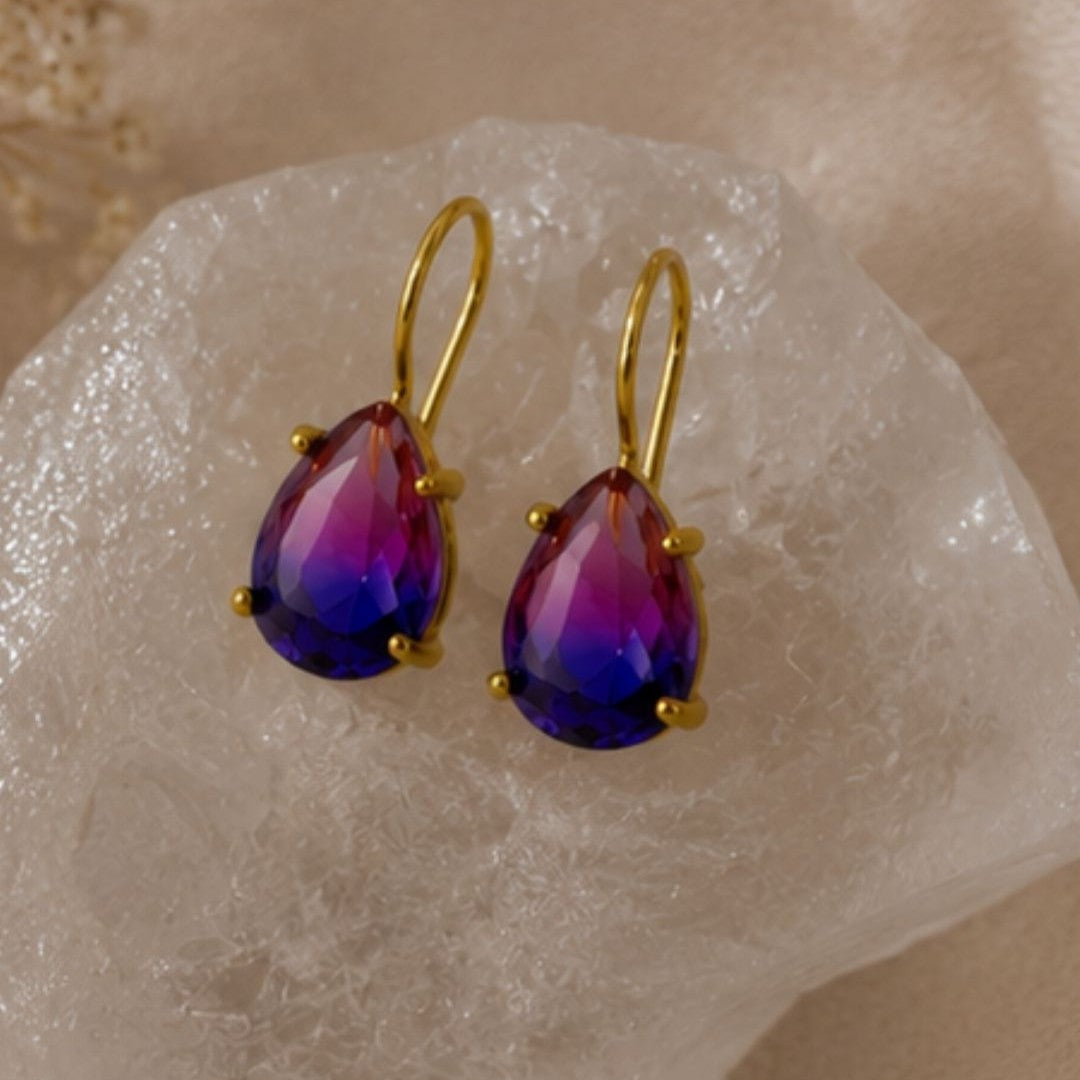 Gold Plated CZ Earrings