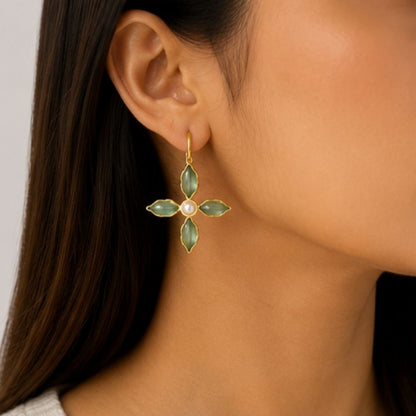 Gold Plated CZ Earrings