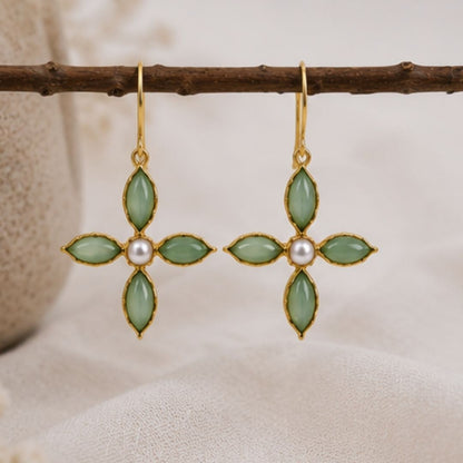 Gold Plated CZ Earrings