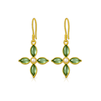 Gold Plated CZ Earrings