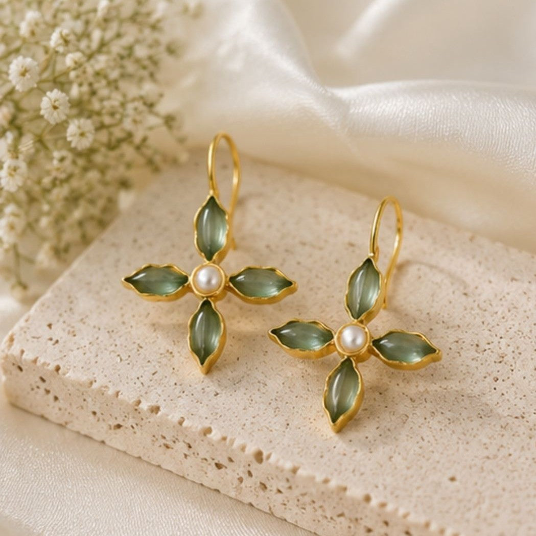 Gold Plated CZ Earrings