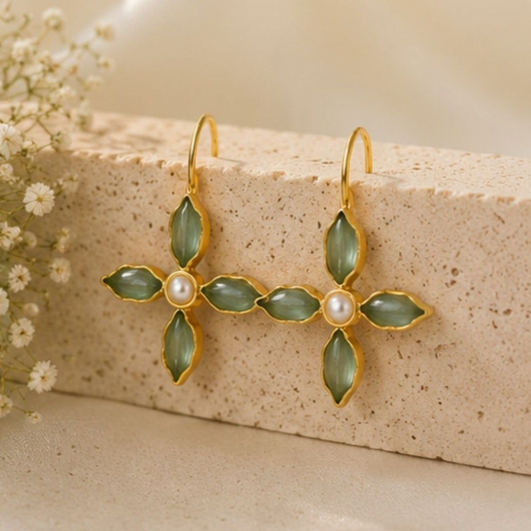 Gold Plated CZ Earrings