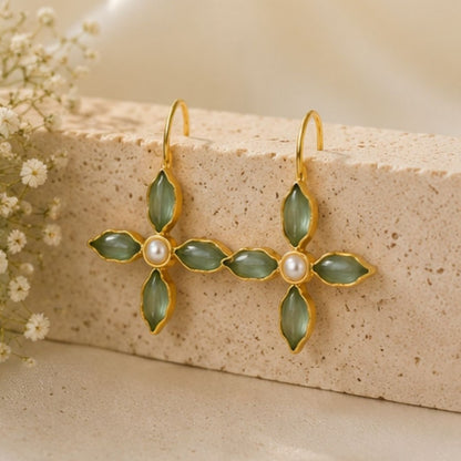 Gold Plated CZ Earrings