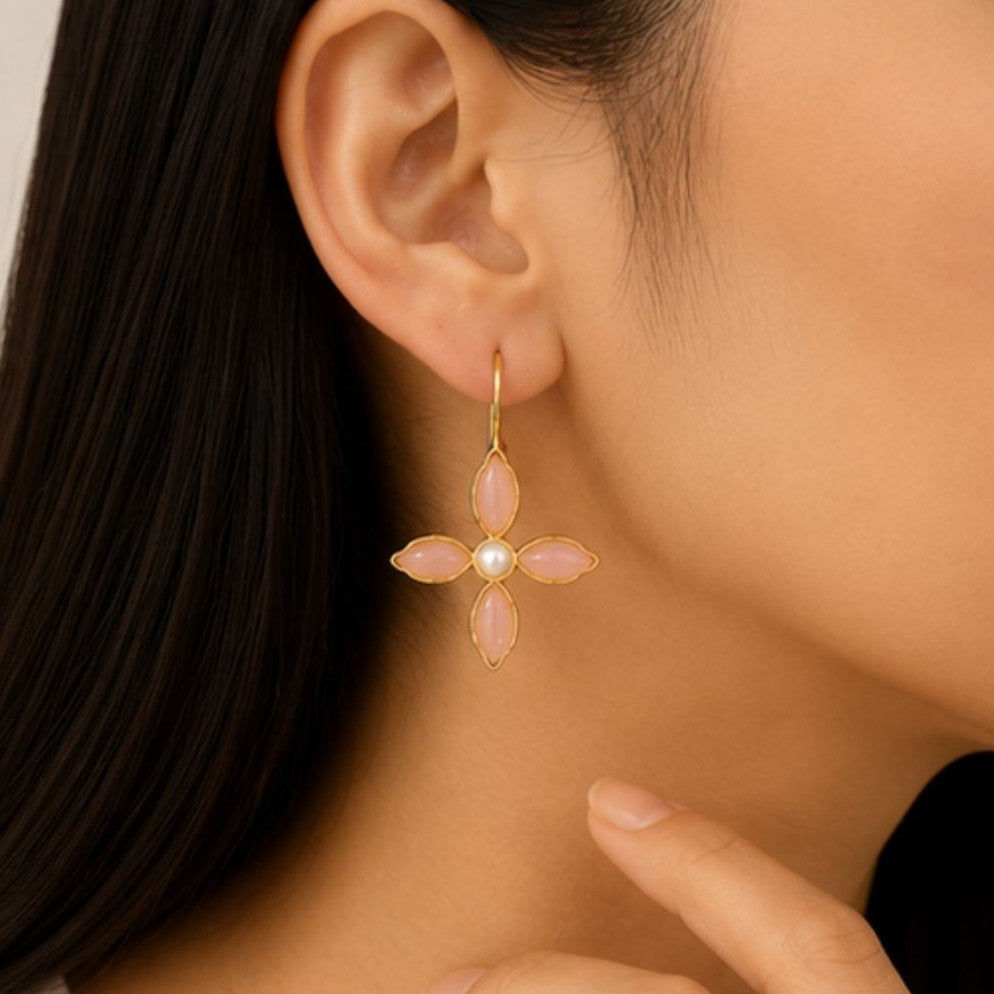 Gold Plated CZ Earrings