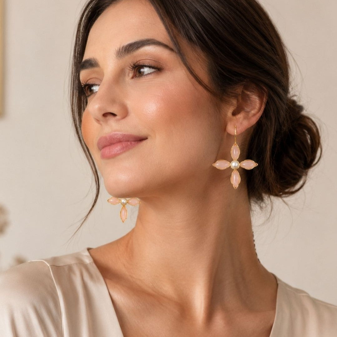 Gold Plated CZ Earrings