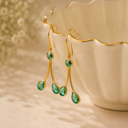 Gold Plated CZ Earrings
