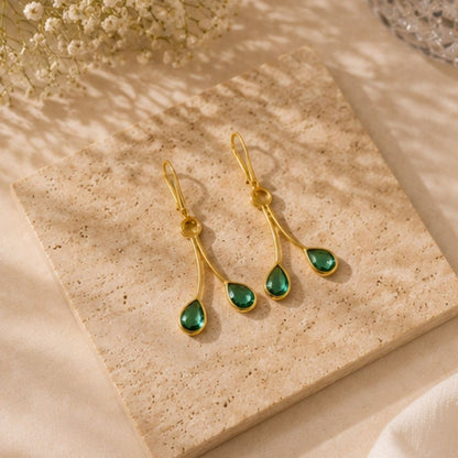 Gold Plated CZ Earrings