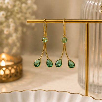 Gold Plated CZ Earrings