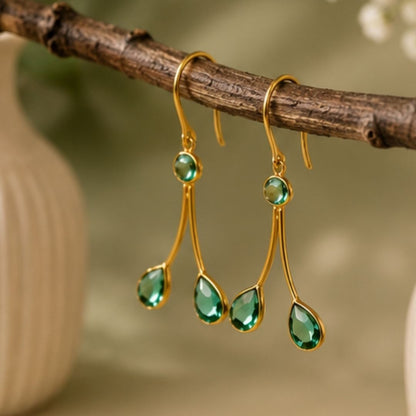 Gold Plated CZ Earrings