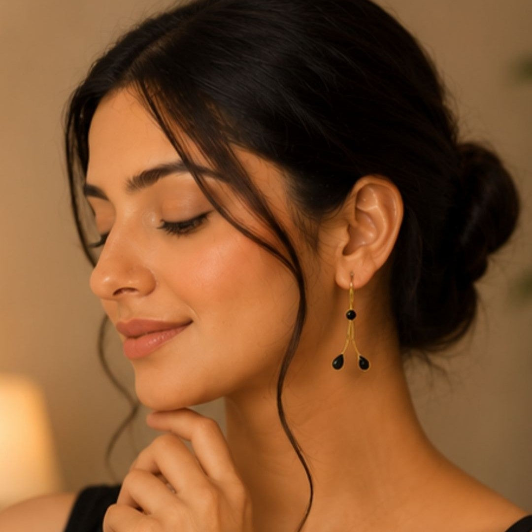 Gold Plated CZ Earrings