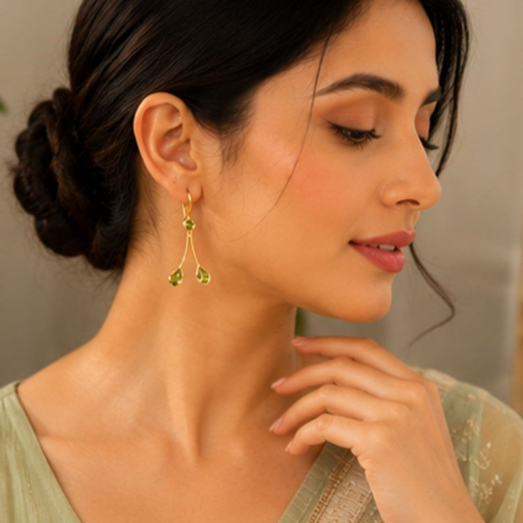 Gold Plated CZ Earrings