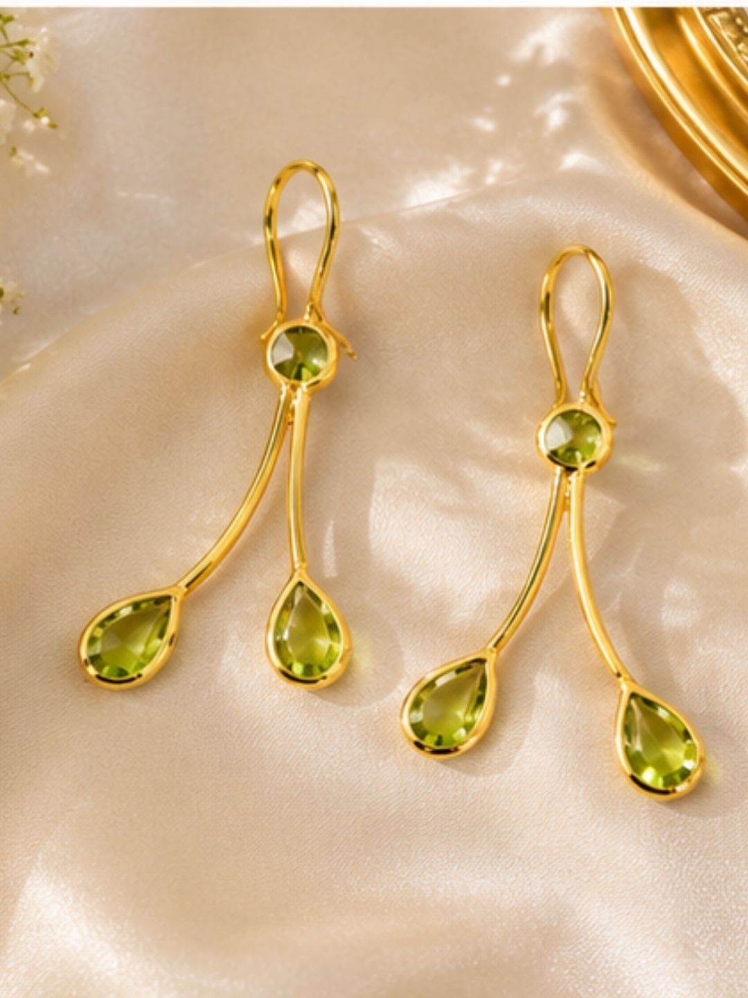 Gold Plated CZ Earrings