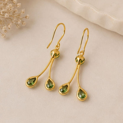 Gold Plated CZ Earrings
