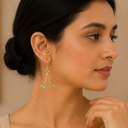 Gold Plated CZ Earrings