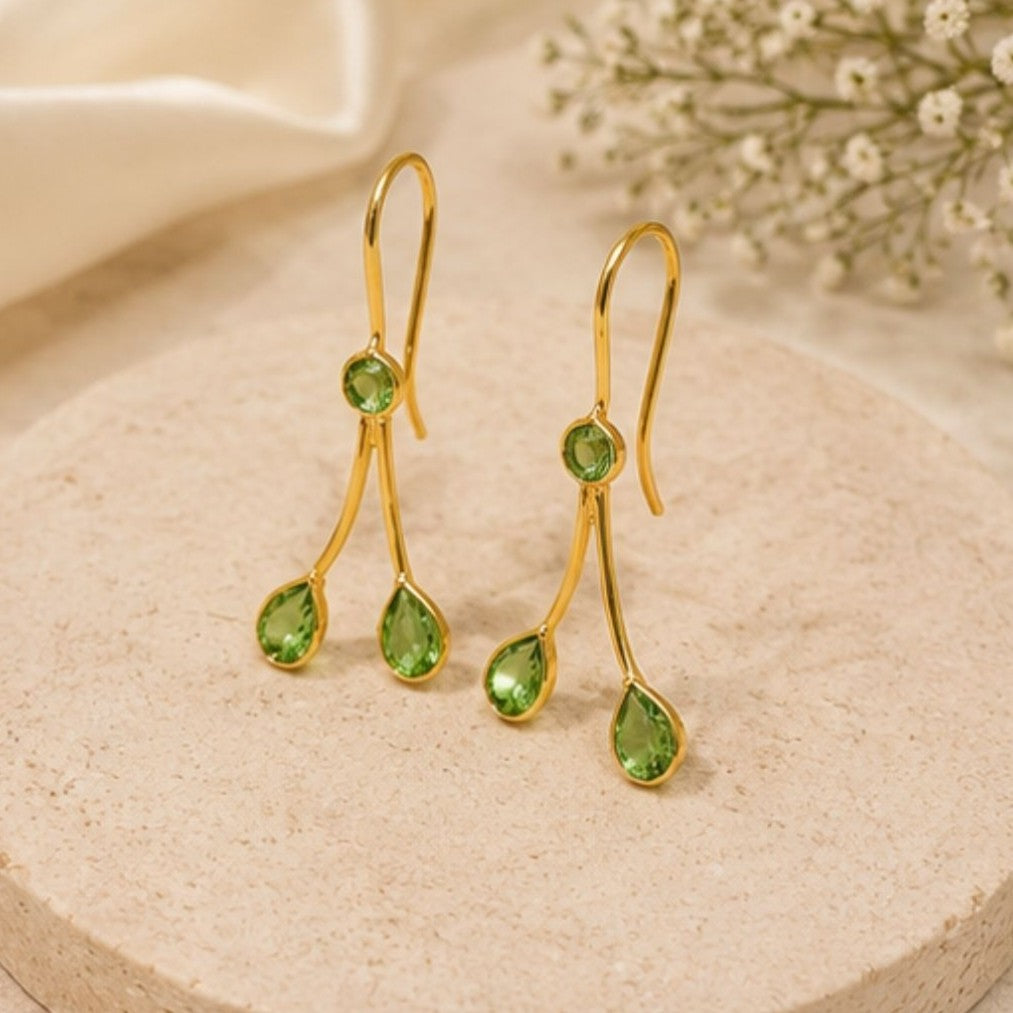 Gold Plated CZ Earrings