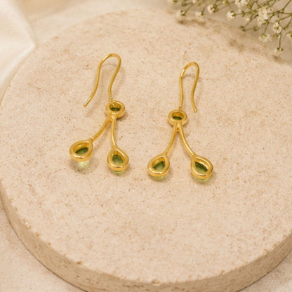 Gold Plated CZ Earrings
