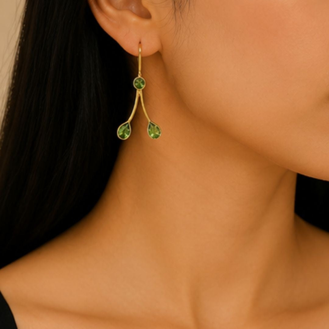 Gold Plated CZ Earrings