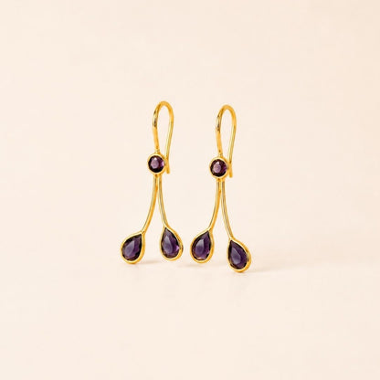 Gold Plated CZ Earrings