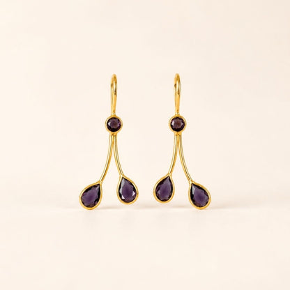 Gold Plated CZ Earrings