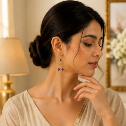 Gold Plated CZ Earrings