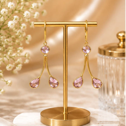 Gold Plated CZ Earrings