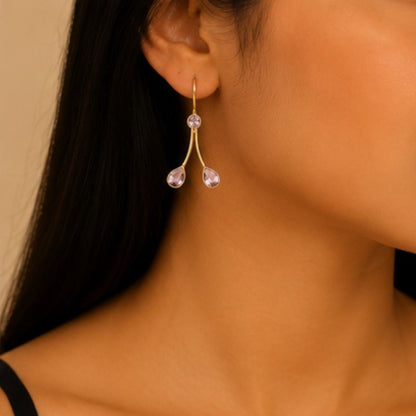 Gold Plated CZ Earrings