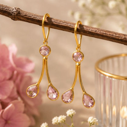 Gold Plated CZ Earrings