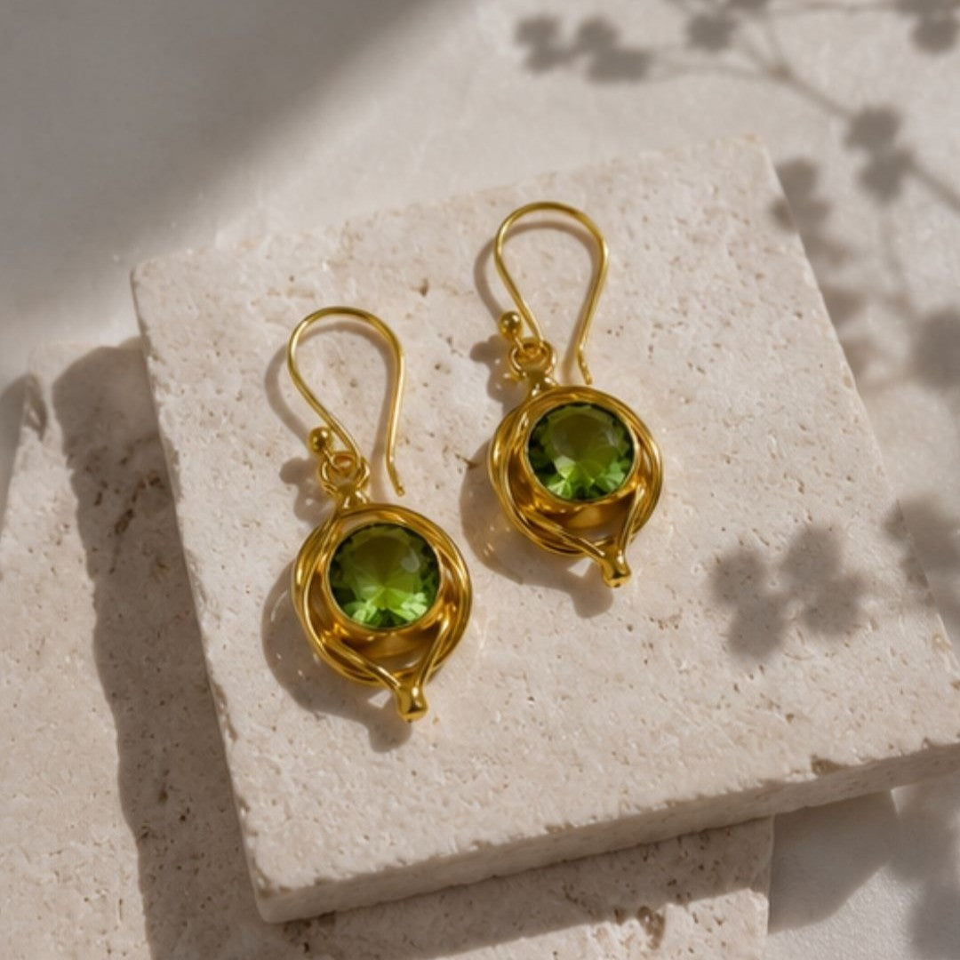 Gold Plated CZ Earrings