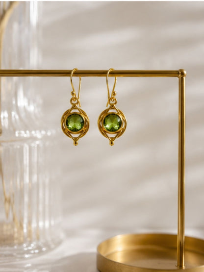 Gold Plated CZ Earrings