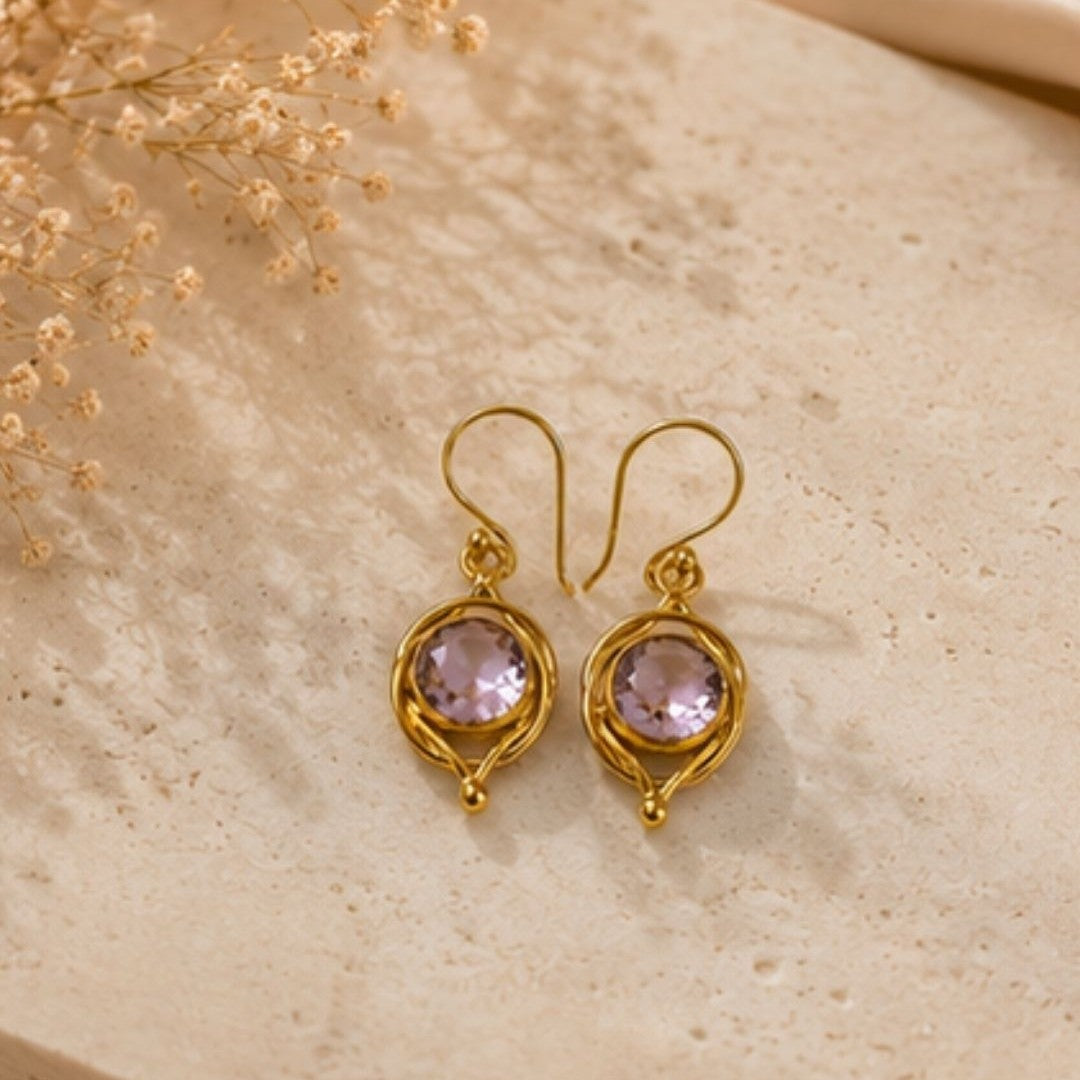 Gold Plated CZ Earrings