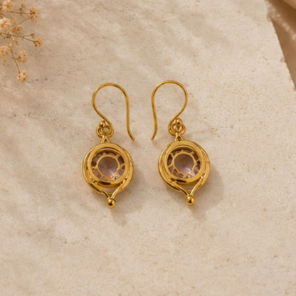 Gold Plated CZ Earrings