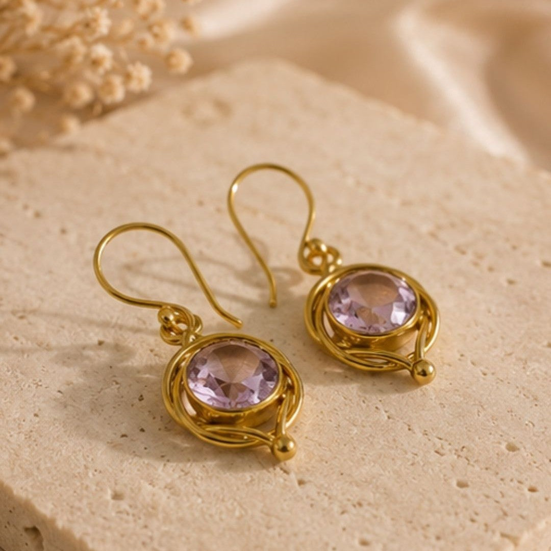 Gold Plated CZ Earrings