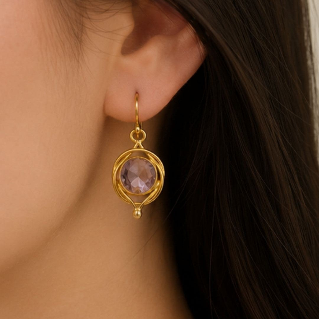 Gold Plated CZ Earrings